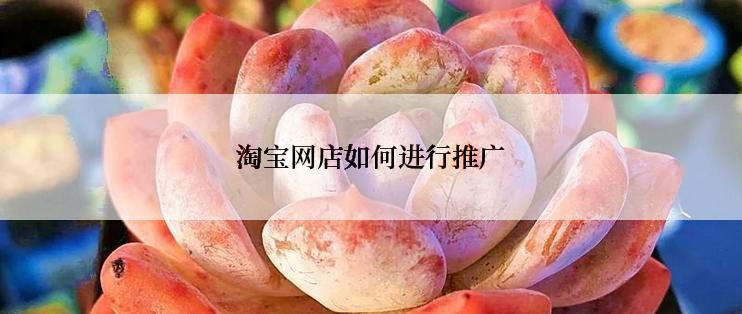 淘宝网店如何进行推广
