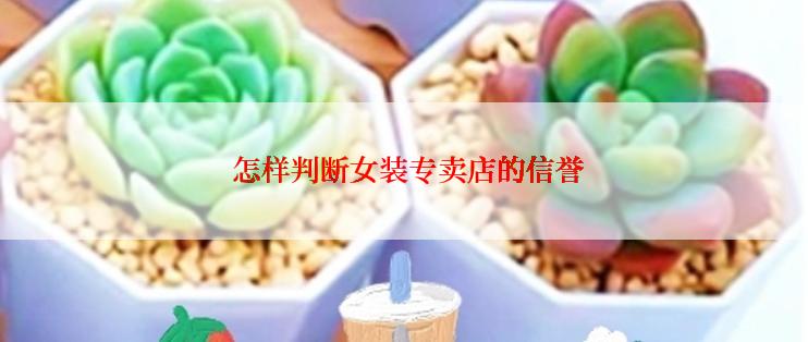  怎样判断女装专卖店的信誉