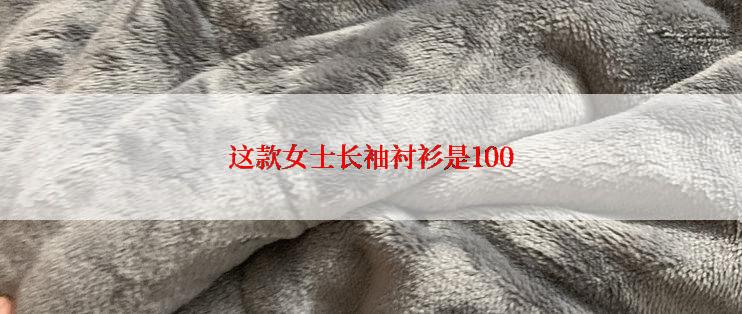 这款女士长袖衬衫是100