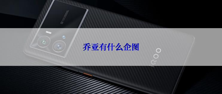 乔亚有什么企图