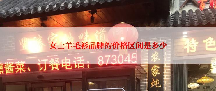 女士羊毛衫品牌的价格区间是多少