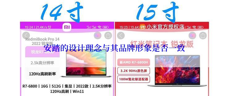 安踏的设计理念与其品牌形象是否一致
