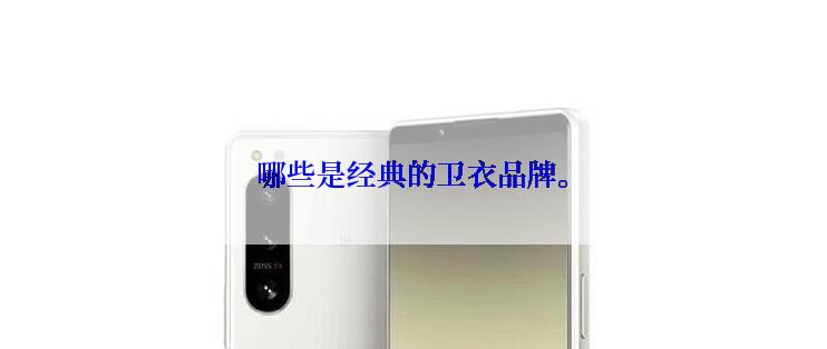 哪些是经典的卫衣品牌。