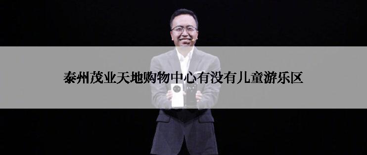 泰州茂业天地购物中心有没有儿童游乐区