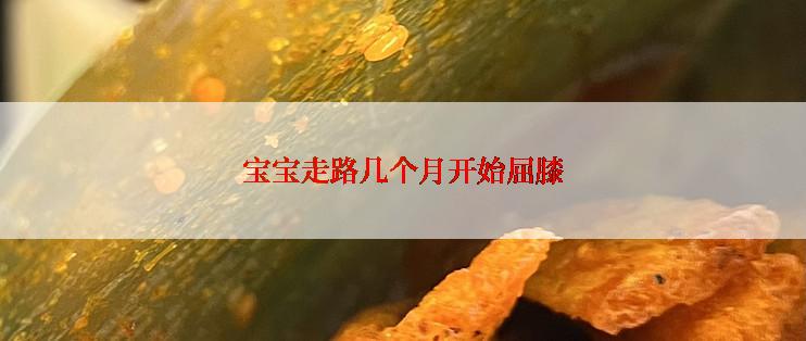 宝宝走路几个月开始屈膝