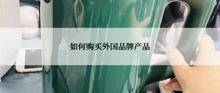 如何购买外国品牌产品