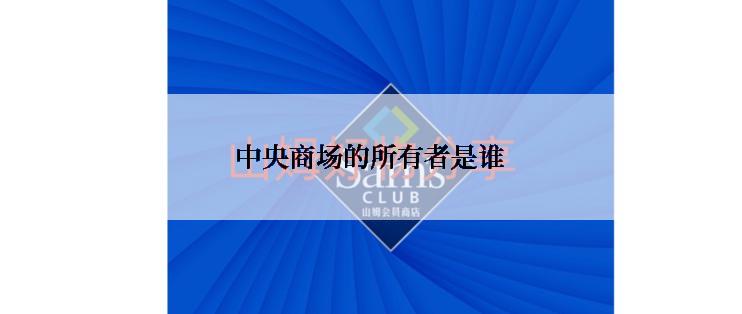 中央商场的所有者是谁