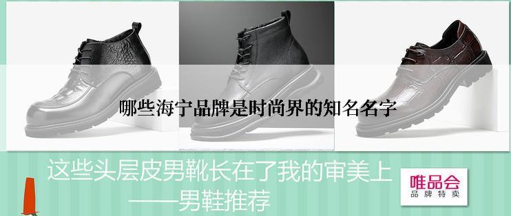  哪些海宁品牌是时尚界的知名名字