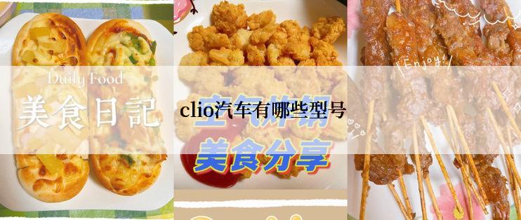  clio汽车有哪些型号