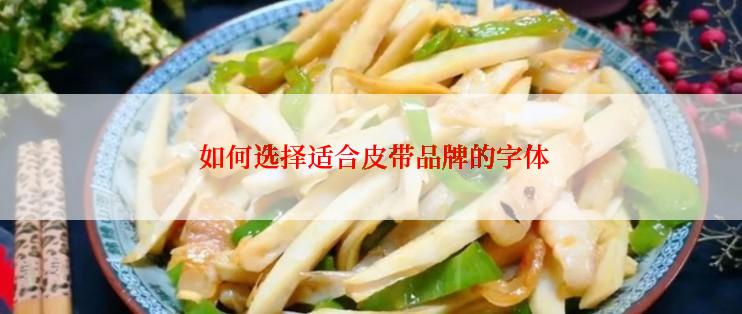  如何选择适合皮带品牌的字体
