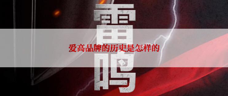 爱高品牌的历史是怎样的