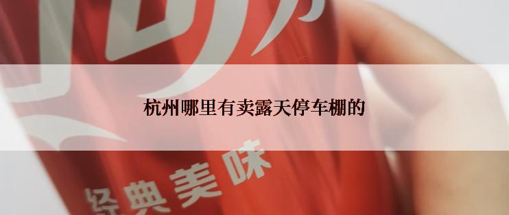 杭州哪里有卖露天停车棚的