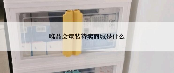唯品会童装特卖商城是什么
