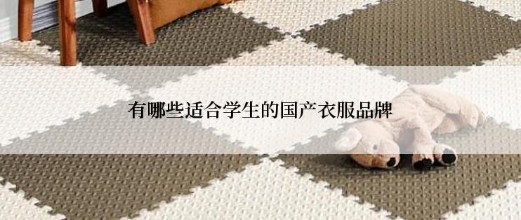 有哪些适合学生的国产衣服品牌