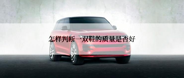 怎样判断一双鞋的质量是否好